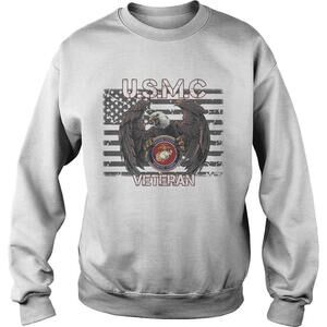 Usmc Veteran Eagle American Flag Shirt